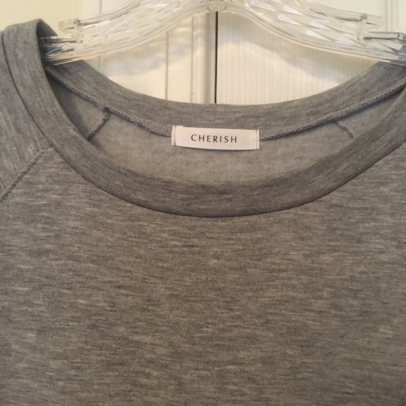 Sweatshirt material grey dress - Picture 5 of 5